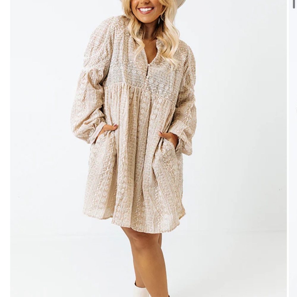 Boho Beige Dress